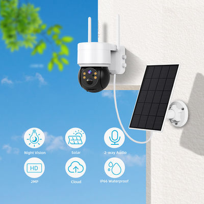 2MP 1080p CMOS сенсор Солнечная панель питается Wifi IP камера для наружного ночного видения