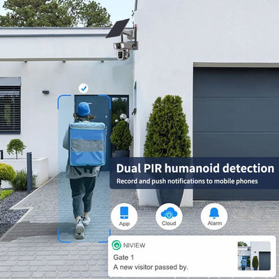 4MP беспроводная солнечная камера безопасности Wifi с водонепроницаемым дизайном и H.265 видео кодирование