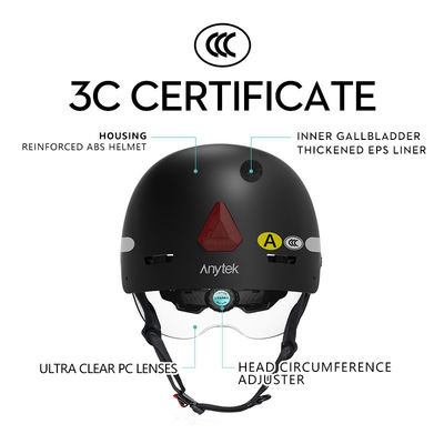 Умный велосипедный шлем с 8-часовой записывающей камерой и ABS Shell EPS Inner Liner