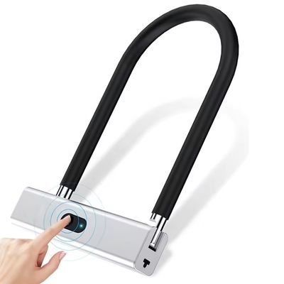 Отпечатки пальцев Smart U Lock для велосипеда Мотоцикл Мотоцикл Стеклянная дверь Тяжелый цинковый сплав
