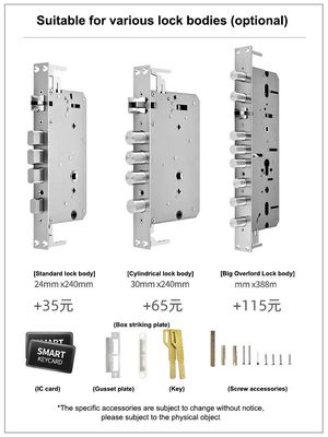Tech Style Steel Door Smart WiFi Doorlock с паролем пальца и управлением APP