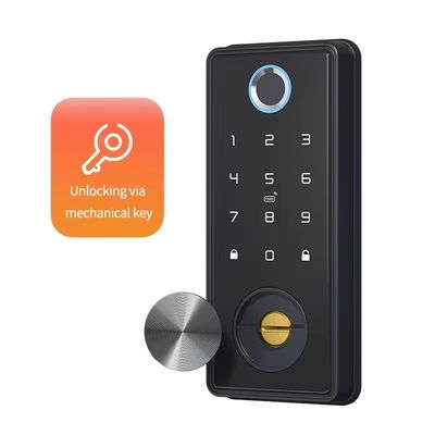 Революционный домашний охранный Black Wifi Smart Lock с отпечатками пальцев TTlock APP Control
