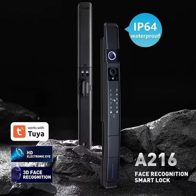 Цифровой умный замок для деревянных дверей 3D распознавание лица TUYA приложение водонепроницаемое IP64 Wifi