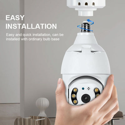 360-градусная высококачественная система наблюдения PTZ безопасность Wifi Cctv сетевая камера для умной лампочки