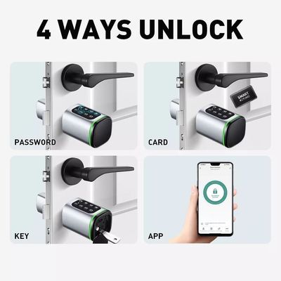 Толщина двери 35-45 мм Tuya App Unlock Smart Digital Electronic Cylindrical Door Lock (Умный цифровой электронный цилиндрический дверной замок)