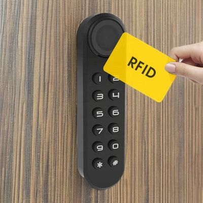 Домашний офис Деревянные дверные умные замки с RFID USB безключевой картой и отпечатками пальцев противоугонный замк