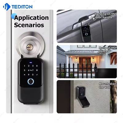 Читатель отпечатков пальцев Wi-Fi подключение Deadbolt для дома Гостиница Апартаменты Офис Черный