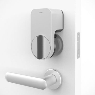 Синий Tuya Ttlock App Автоматическая цифровая RFID карта Евроцилиндровый замок Электронный умный замок двери в сером цвете