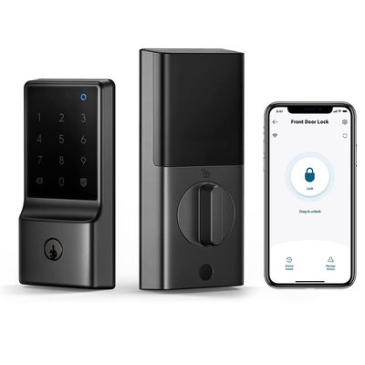 Продажа без ключа Огнеупорный стеклянный дверной замок с распознаванием Wi-Fi и разблокировкой отпечатков пальцев