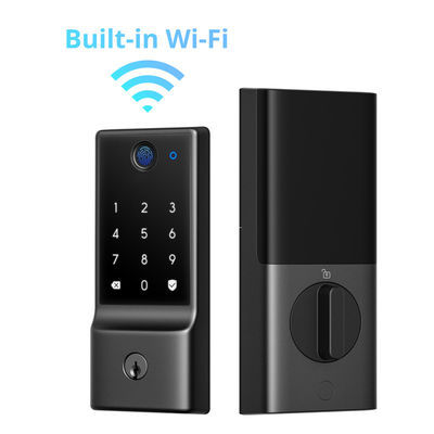 Продажа без ключа Огнеупорный стеклянный дверной замок с распознаванием Wi-Fi и разблокировкой отпечатков пальцев