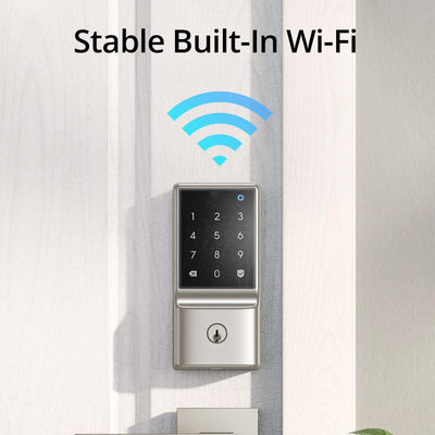 Продажа без ключа Огнеупорный стеклянный дверной замок с распознаванием Wi-Fi и разблокировкой отпечатков пальцев