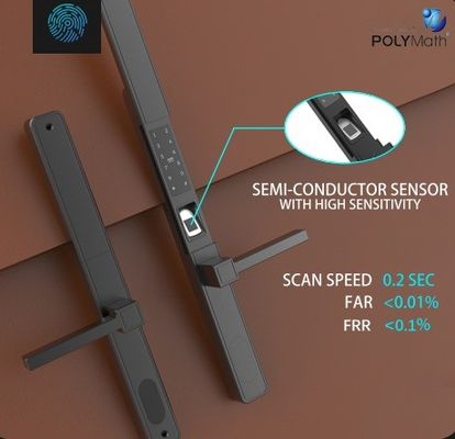 Цифровое безключевое водонепроницаемое Tuya Wi-Fi приложение Умный дверной замок Биометрическая ручка отпечатков пальцев
