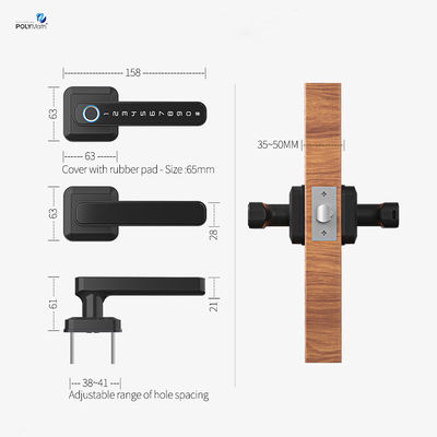Цинковый биометрический блокировщик отпечатков пальцев TTlock Wifi Smart Lock M1 для повышения безопасности