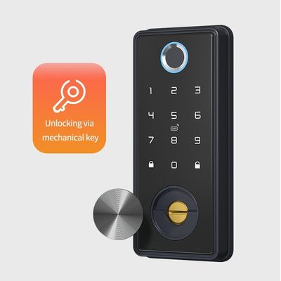 Алюминиевые двери TUYA Smart Lock с распознаванием отпечатков пальцев и хранилищем карт памяти