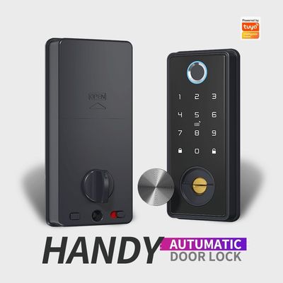 Алюминиевые двери TUYA Smart Lock с распознаванием отпечатков пальцев и хранилищем карт памяти