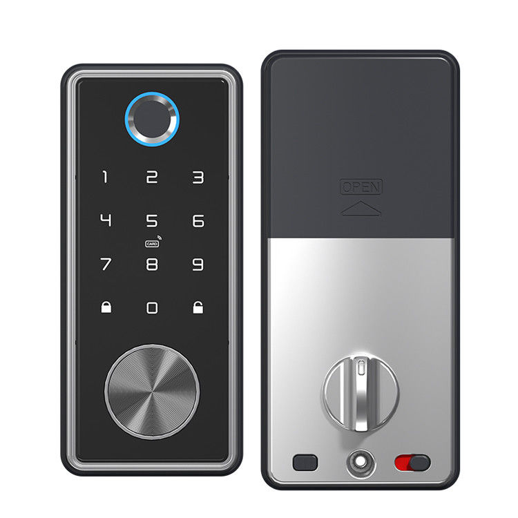 Отключите дверь с помощью T1 Tuya Wifi Smart Fingerprint Lock Code App и отпечатков пальцев